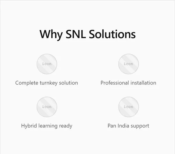 Studio Setup page wireframe, mobile, part 3 of 7: Why choose SNL