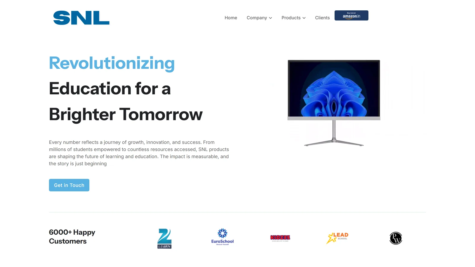 SNL Solution, home page